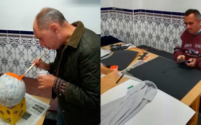Los residentes de la RGA ‘El Cristo Roto’ celebraron Halloween con la exposición de sus trabajos y una merienda ‘de miedo’
